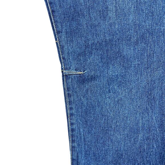 Akoo Loose Straight Jeans Mens 40" (42x32.5) Dark/Medium Non-Stretch Denim Retro - Picture 12 of 16